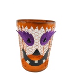 Metal Halloween Home Decoration Garden Trash Bin