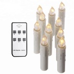 10 Packs Flameless Bulb Light Remote Control Pillar Led Candle