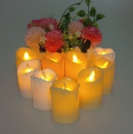 Rechargeable Tealight Simulated Led Candle With Frosted Cup Flickering Flame Led Candles