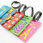 Hot sale travel baggage rubber luggage tag
