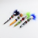 Halloween carnival feathers ball pen crafts grimace pumpkin desgin