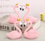 Creative Pink flamingo Resin Crafts Figurines desk décor