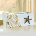 novelty wooden Tissue box nautical style with star decor /tissue paper holder