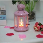 Portable iron Metal Hanging tealight Lantern with star design home/wedding decor