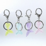 Novelty metal keychain with mermaid tail pendants creative gift Promotion Gift