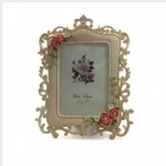 Beautiful Flower design Resin 6inch Photo Picture Frame