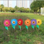 Garden Sunflower wooden Stake Outdoor Lawn Decoration