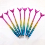 Colorful Shiny Fish Tail Office Stationery Gift Pen Creative Mermaid Ballpoint Pen