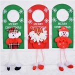 Christmas House Decorative Door Hanger Felt Material Christmas hotel door knob Hanger