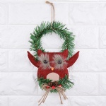 bird owl Wreath christmas door hanging decoration